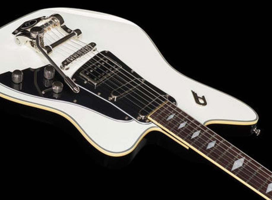 Duesenberg Paloma Hss Trem Rw - White - Enkel gesneden elektrische gitaar - Variation 2