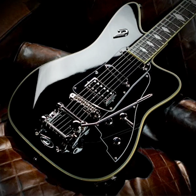 Duesenberg Paloma Hss Trem Rw - Black - Enkel gesneden elektrische gitaar - Variation 6