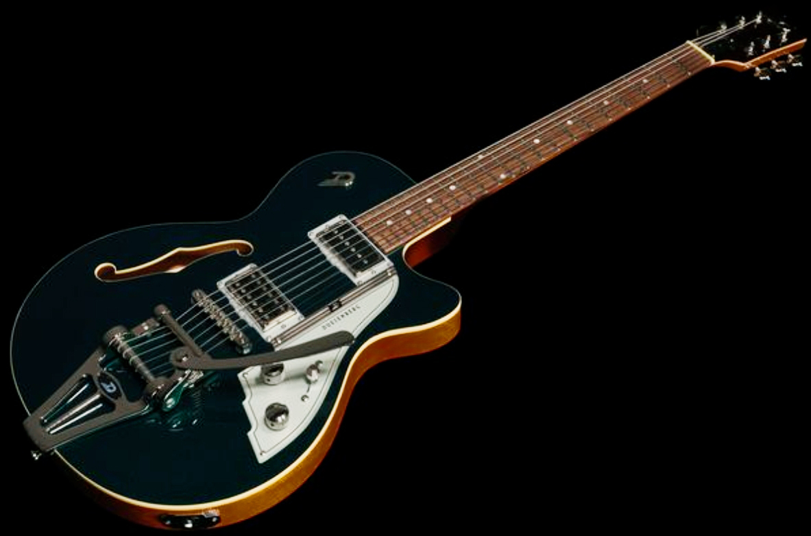 Duesenberg Starplayer Cbr Hs Trem Bigsby Rw - Catalina Green - Semi hollow elektriche gitaar - Variation 2