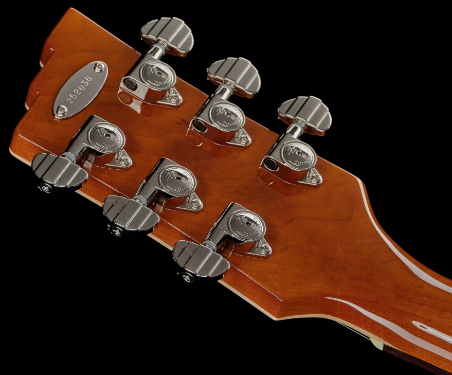 Duesenberg Starplayer Cbr Hs Trem Bigsby Rw - Transparent Black Burst - Semi hollow elektriche gitaar - Variation 8