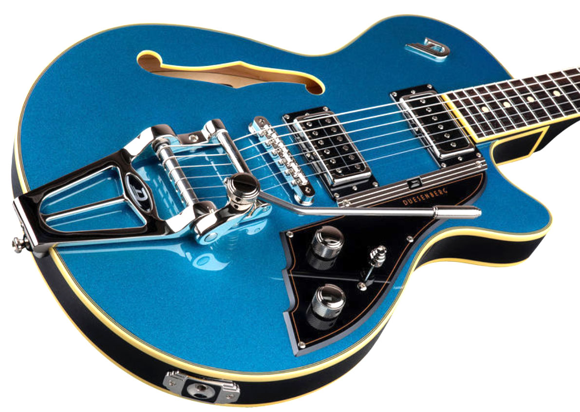 Duesenberg Starplayer Iii Hs Trem Rw - Catalina Blue - Semi hollow elektriche gitaar - Variation 1
