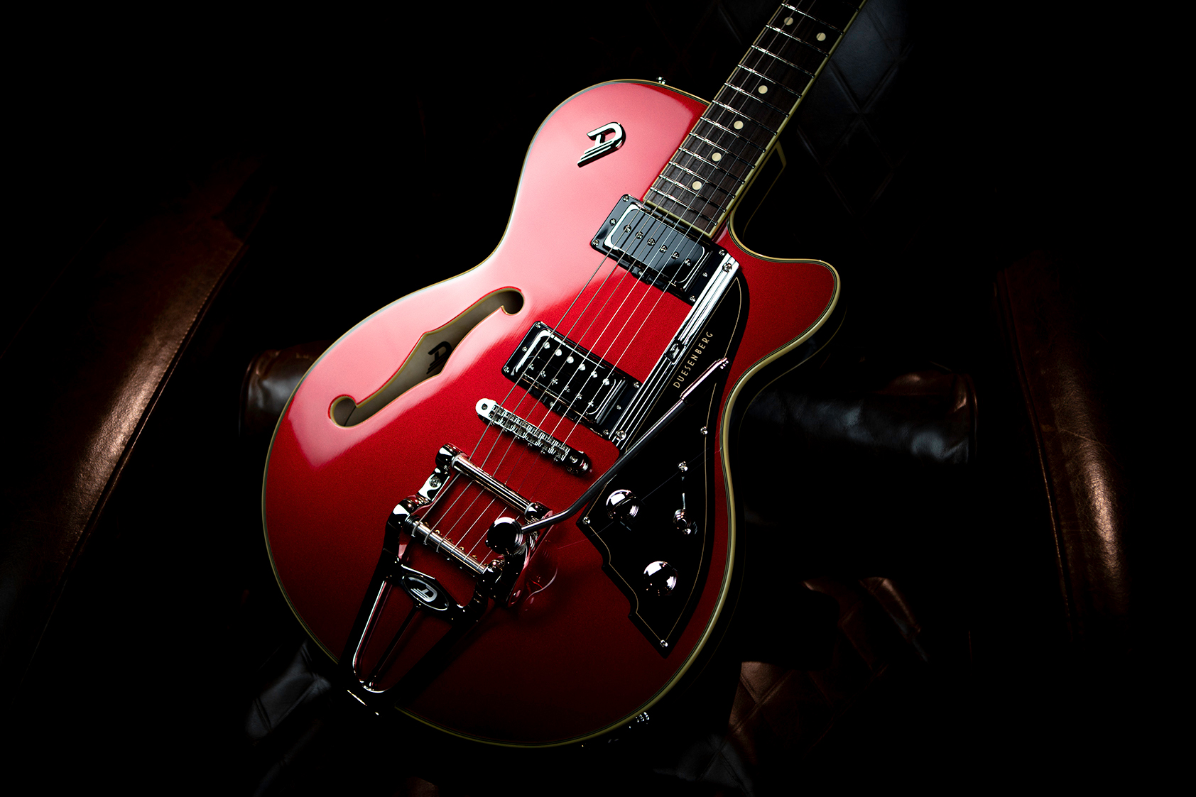 Duesenberg Starplayer Iii Hs Trem Rw - Catalina Red - Semi hollow elektriche gitaar - Variation 2
