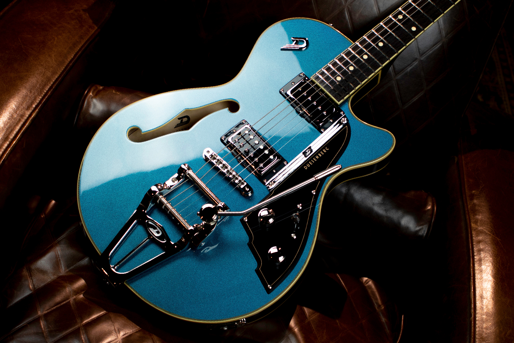 Duesenberg Starplayer Iii Hs Trem Rw - Catalina Blue - Semi hollow elektriche gitaar - Variation 2