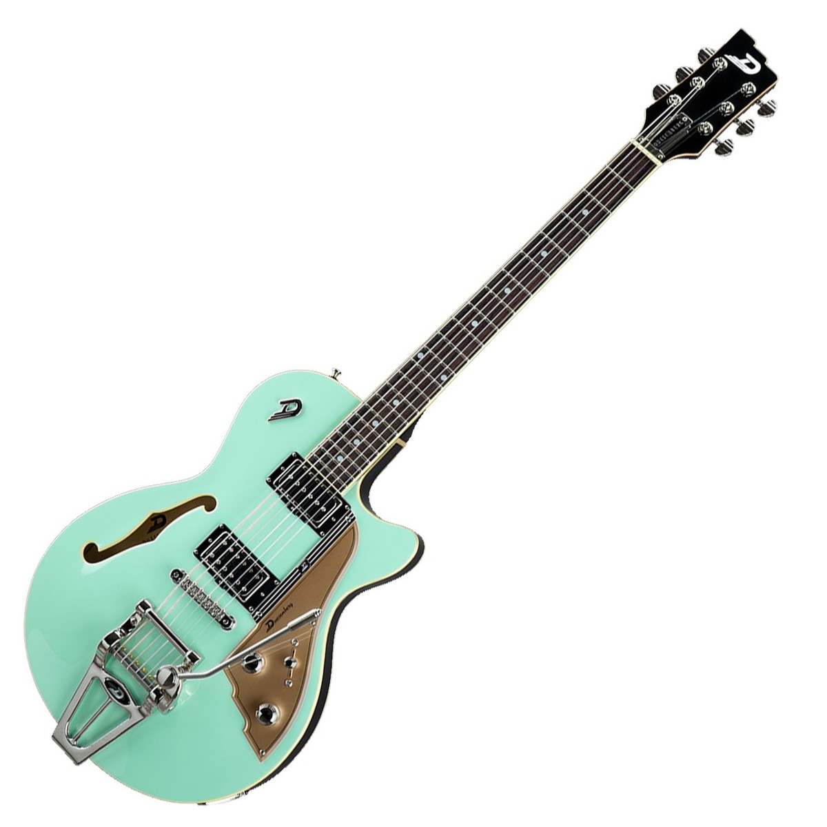 Duesenberg Starplayer Tv Hs Trem Rw - Surf Green - Semi hollow elektriche gitaar - Variation 1