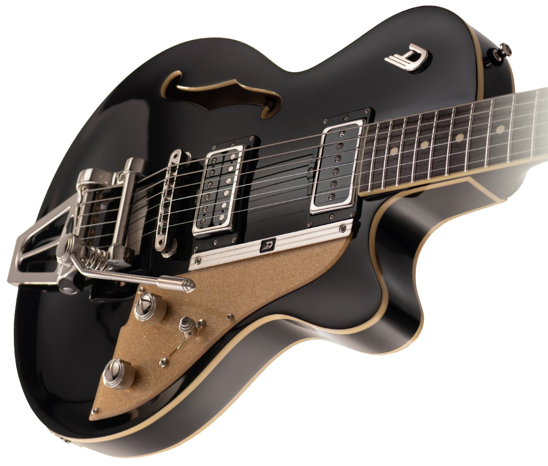 Duesenberg Starplayer Tv Hs Trem Rw - Black - Semi hollow elektriche gitaar - Variation 1
