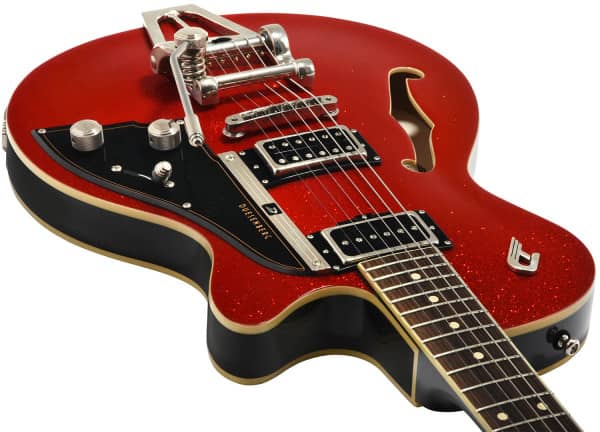 Duesenberg Starplayer Tv Hs Trem Rw - Red Sparkle - Semi hollow elektriche gitaar - Variation 2