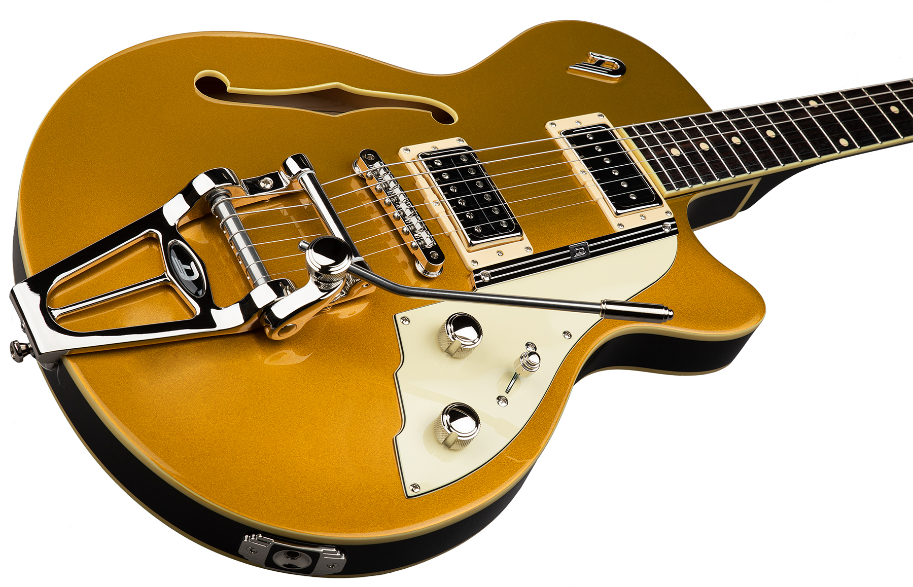 Duesenberg Starplayer Tv Hs Trem Rw - Gold Top - Semi hollow elektriche gitaar - Variation 1