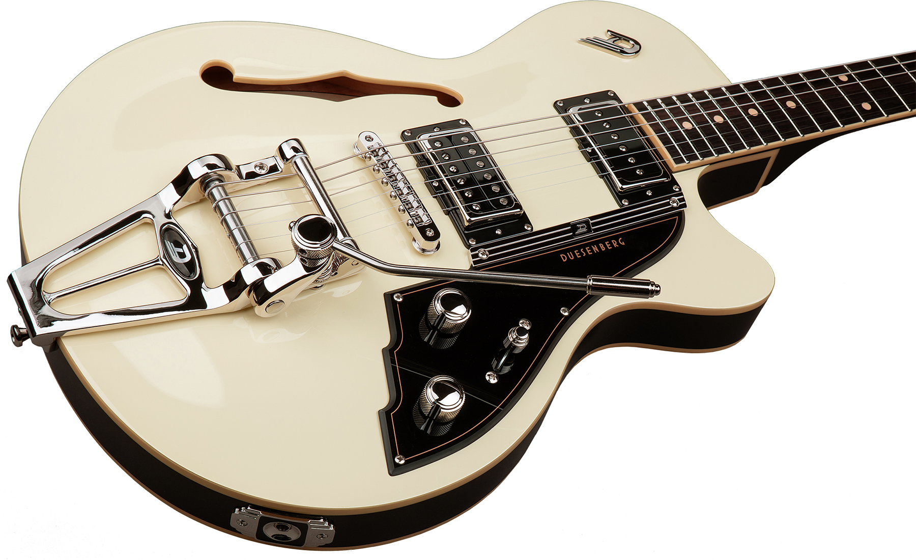 Duesenberg Starplayer Tv Hs Trem Rw - Vintage White - Semi hollow elektriche gitaar - Variation 1