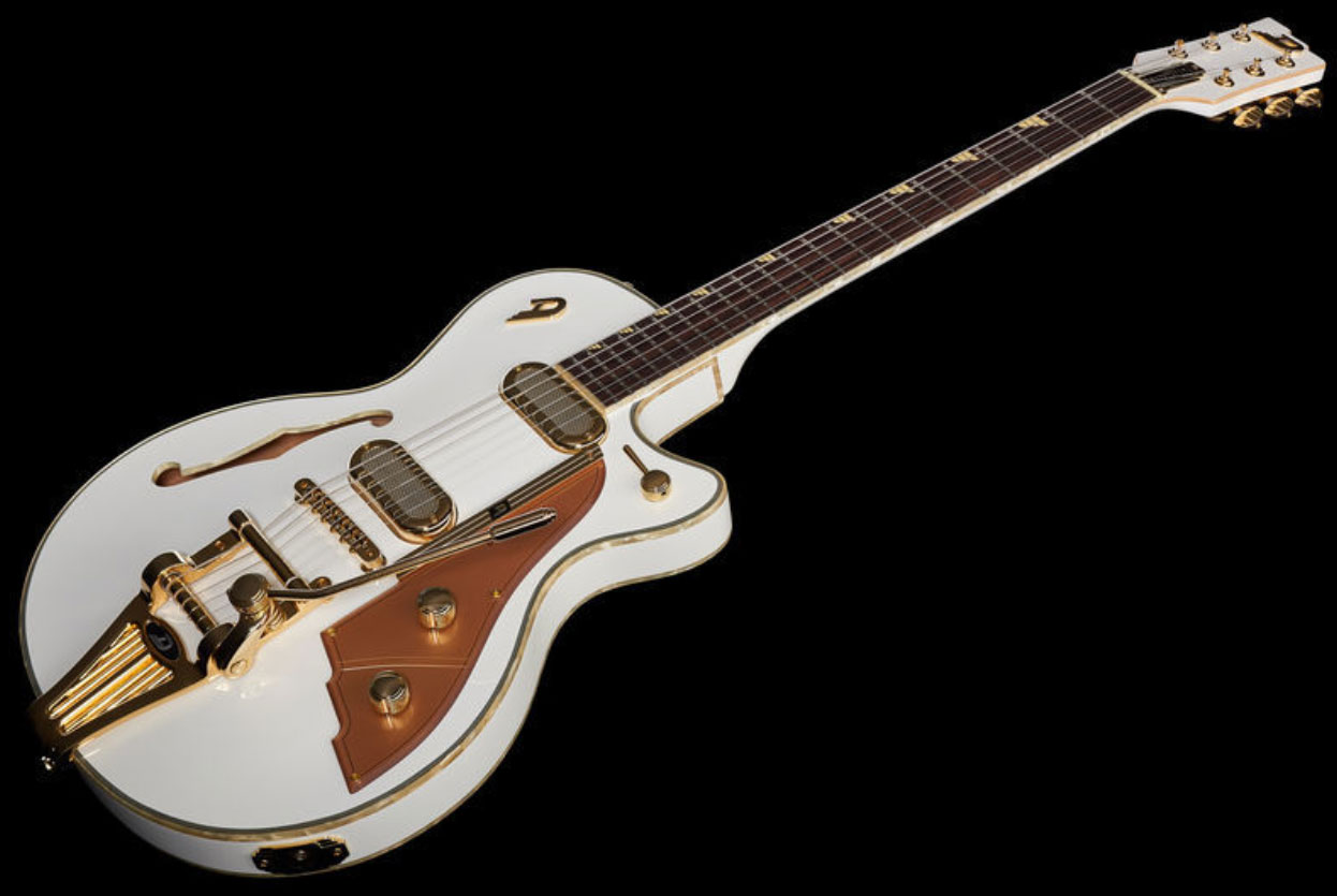 Duesenberg Starplayer Tv Phonic Hs Trem Rw - Venitian White - Single cut gitaar - Variation 1