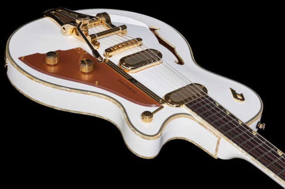 Duesenberg Starplayer Tv Phonic Hs Trem Rw - Venitian White - Single cut gitaar - Variation 2