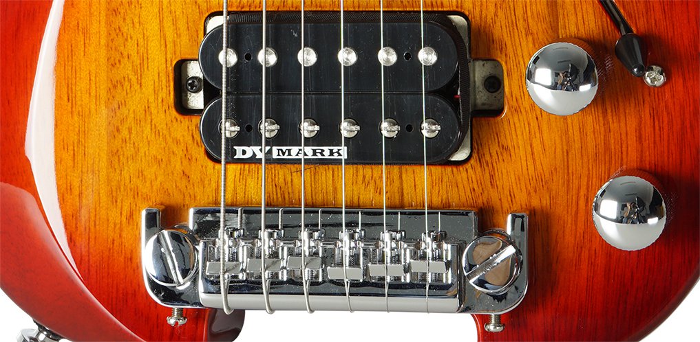 Dv Mark Dv Little Guitar G1 Hh Ht Rw - Cherry Red Sunburst - Elektrische reisgitaar - Variation 2