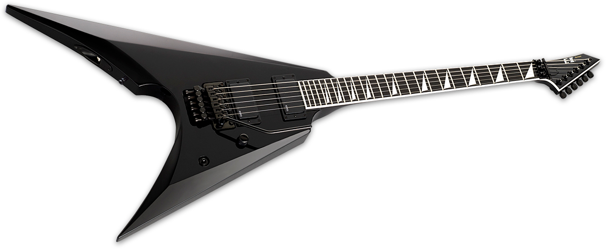 Esp E-ii Arrow Japon Hh Fr Eb - Black - Metalen elektrische gitaar - Variation 1