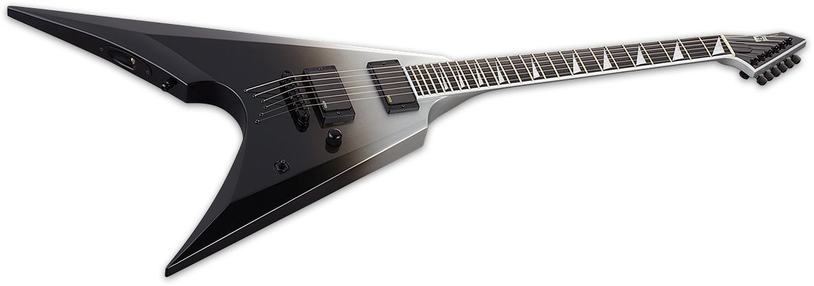 Esp E-ii Arrow Nt Jap 2h Emg Ht Eb - Black Silver Fade - Metalen elektrische gitaar - Variation 1