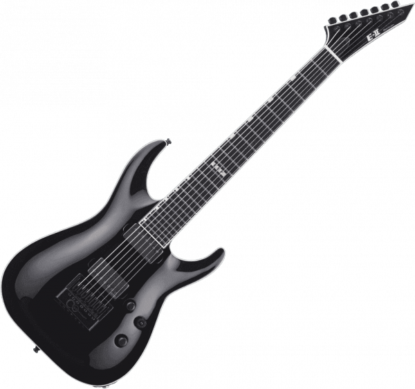 Solid body elektrische gitaar Esp E-II Horizon NT-7 Evertune (Japan) - Black