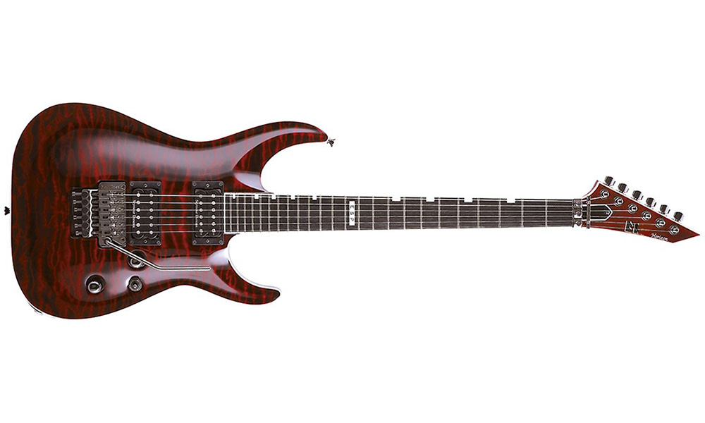 Esp E-ii Horizon Fr Hh Seymour Duncan Fr Eb - See Thru Black Cherry - Elektrische gitaar in Str-vorm - Variation 1