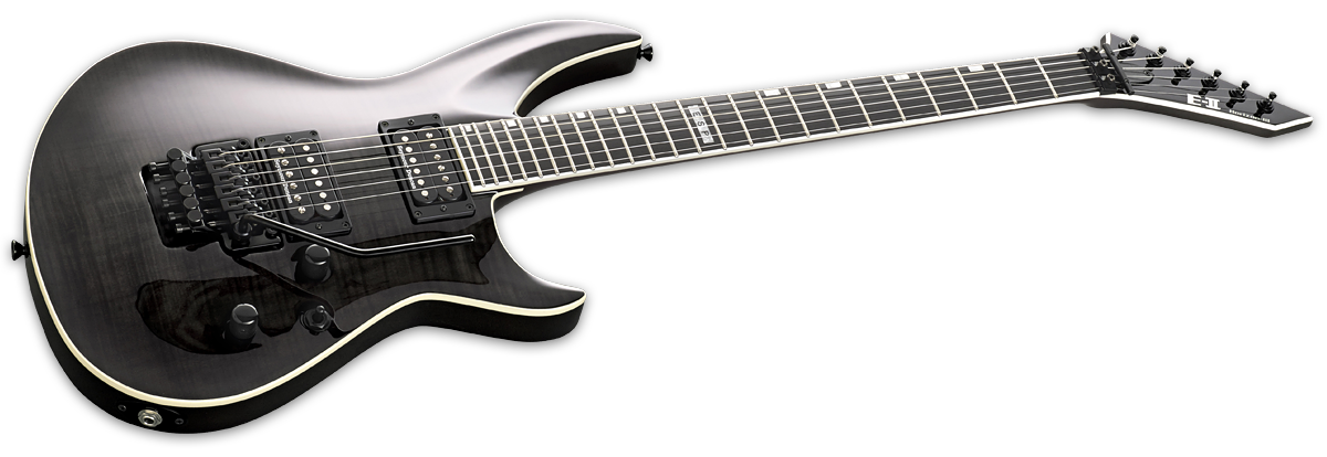 Esp E-ii Horizon Iii Fm Fr Stblk Hh Seymour Duncan Fr Eb - See Thru Black - Elektrische gitaar in Str-vorm - Variation 2