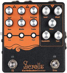 Overdrive/distortion/fuzz effectpedaal Earthquaker devices Scrolls Bass Odyssey (Overdrive / EQ)