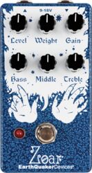 Overdrive/distortion/fuzz effectpedaal Earthquaker devices Zoar