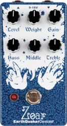 Overdrive/distortion/fuzz effectpedaal Earthquaker Zoar