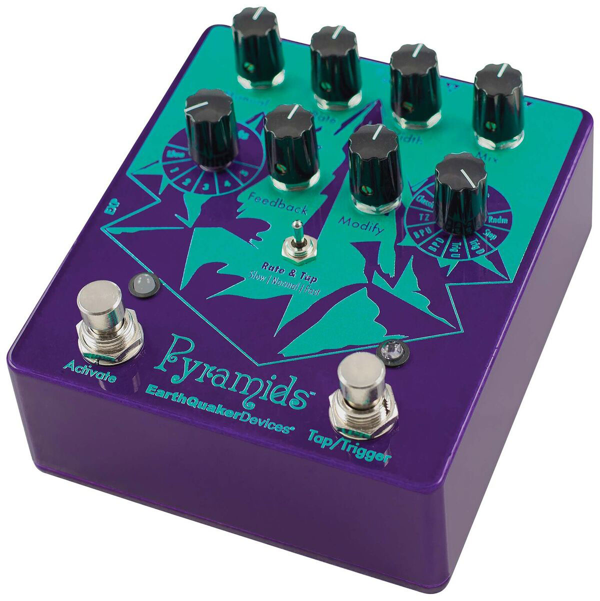 Earthquaker Pyramids Flanger - Modulation/chorus/flanger/phaser en tremolo effect pedaal - Variation 1