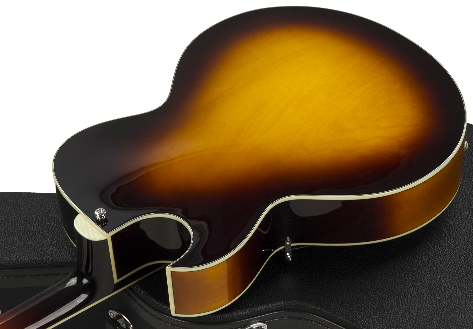 Eastman Ar372ce Lh Gaucher Archtop Laminate Tout Erable Rw +etui - Sunburst - Linkshandige elektrische gitaar - Variation 2