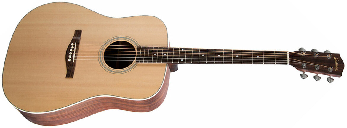 Eastman Ac220 Dreadnought Epicea Palissandre Rw +housse - Natural - Westerngitaar & electro - Main picture