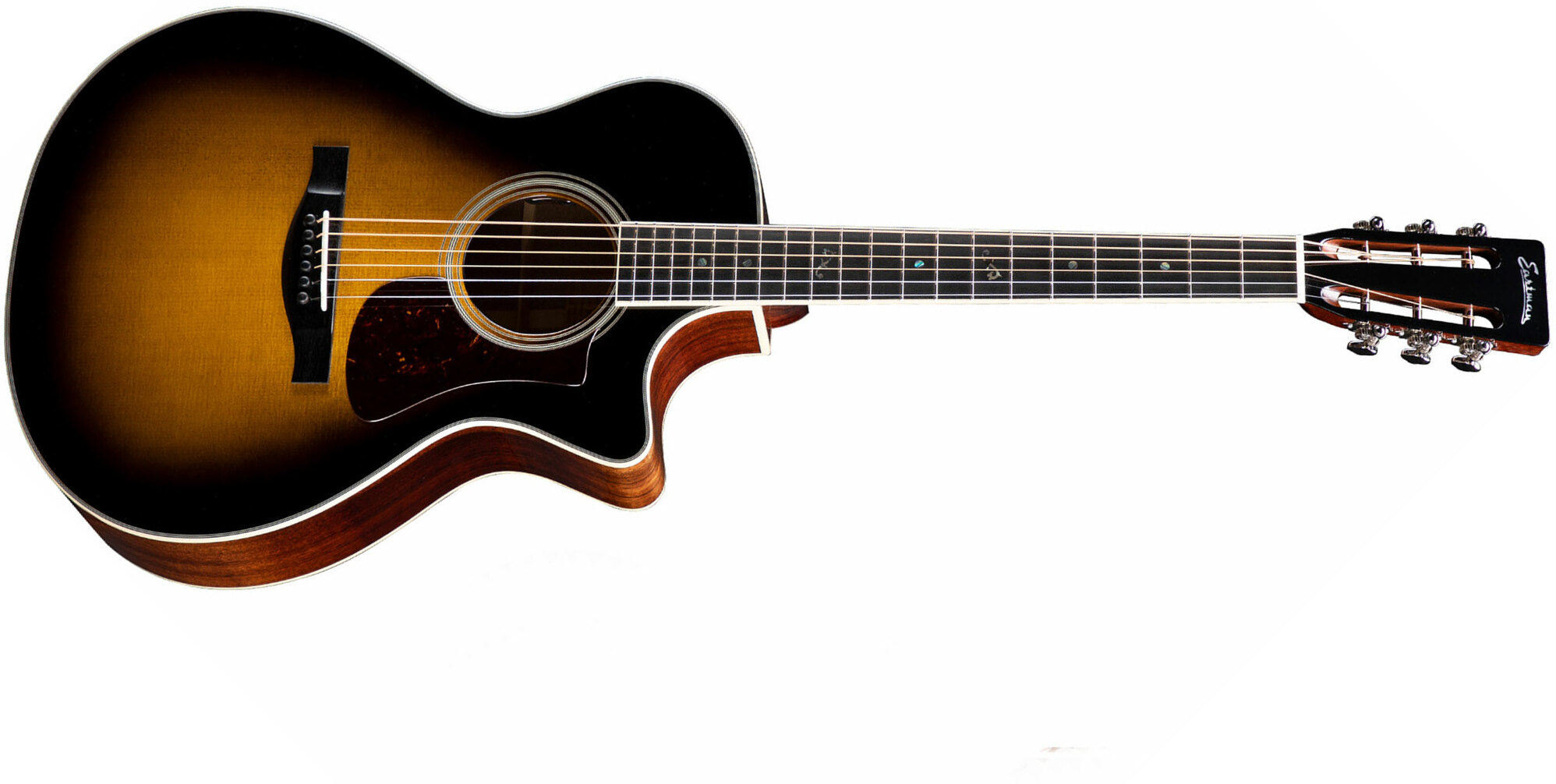 Eastman Ac308ce Ltd Grand Auditorium Cw Epicea Acajou Eb - Sunburst - Elektro-akoestische gitaar - Main picture