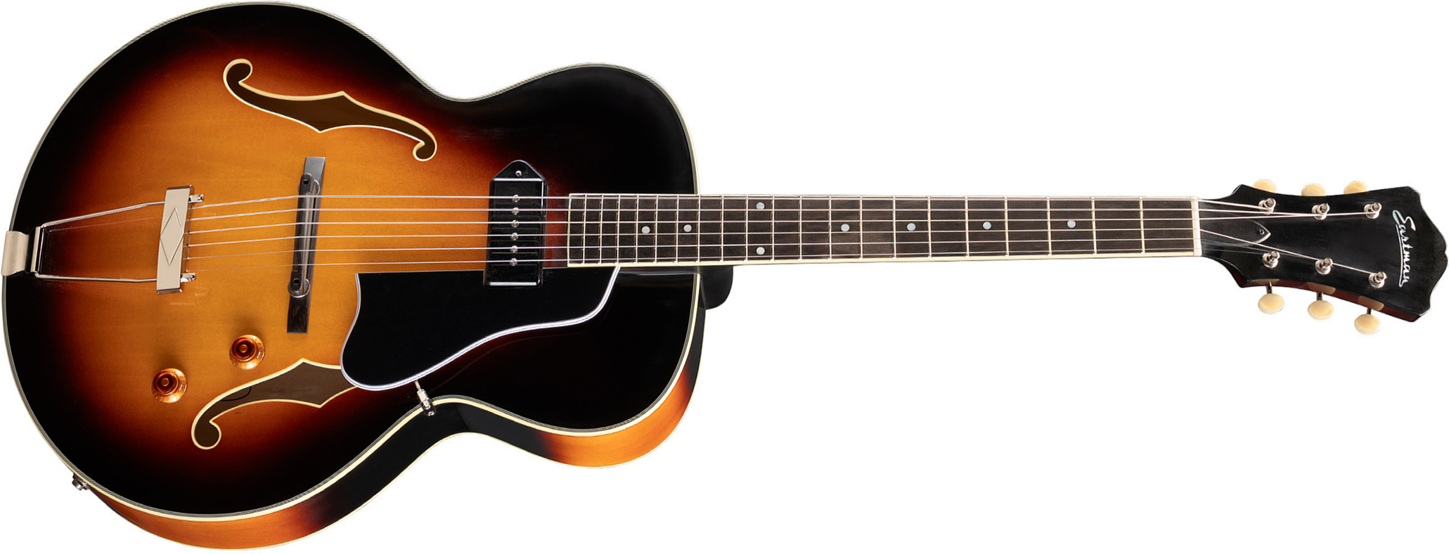 Eastman Ar405 P90/tv Archtop 2s Ht Rw - Truetone Vintage Gloss Sunburst - Hollow Body elektrische gitaar - Main picture