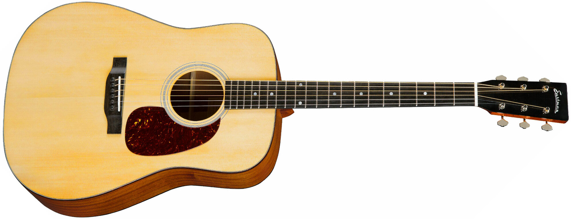 Eastman E1d Deluxe Dreadnought Epicea Sapele Eb - Truetone Gloss Natural - Westerngitaar & electro - Main picture