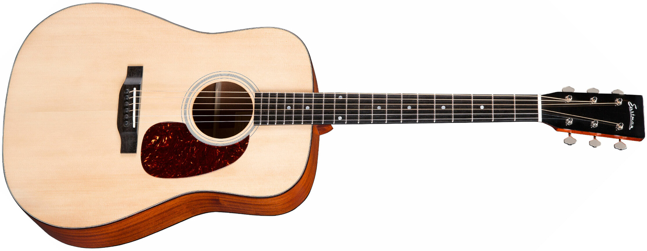 Eastman E1d Traditional Dreadnought Epicea Sapele Eb +housse - Natural Satin - Westerngitaar & electro - Main picture