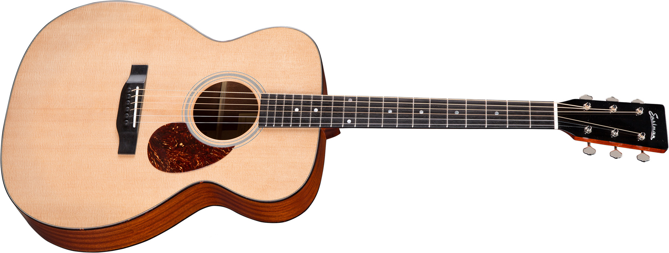 Eastman E1om Traditional Epicea Sapele Eb - Natural Satin - Westerngitaar & electro - Main picture