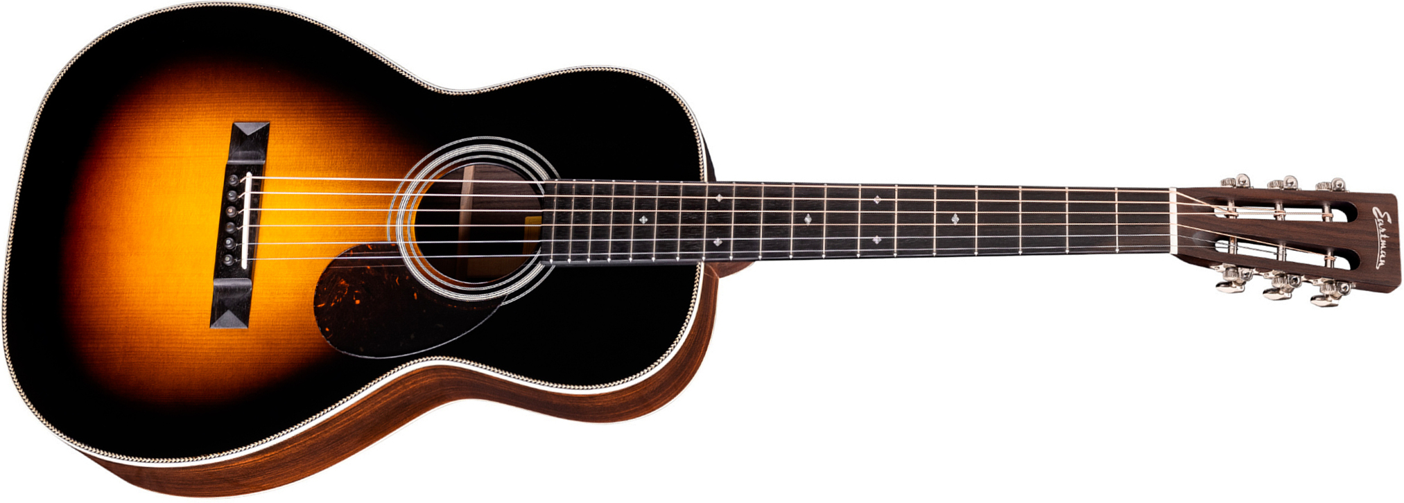 Eastman E20p Thermo Cure Parlor Shsc Epicea Palissandre Eb - Truetone Gloss Sunburst - Folk gitaar - Main picture
