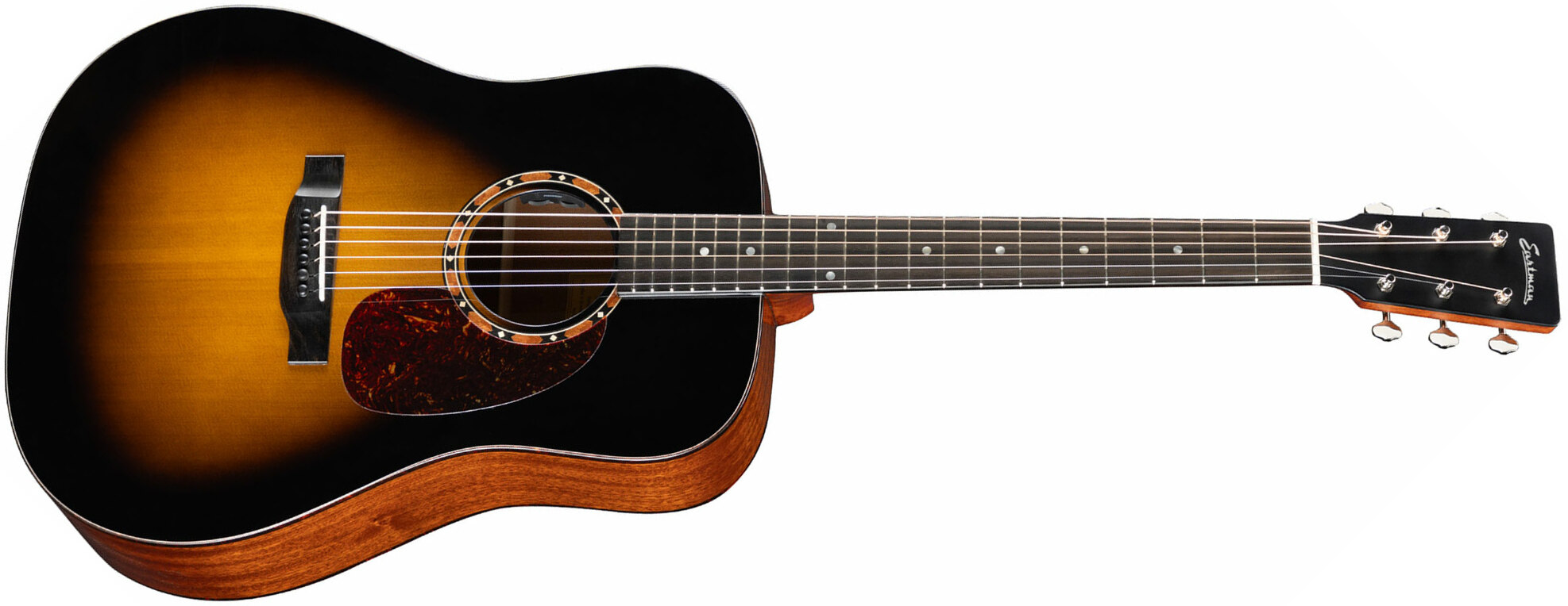 Eastman E2d Deluxe Dreadnought Cedre Sapele Eb - Truetone Gloss Sunburst - Westerngitaar & electro - Main picture