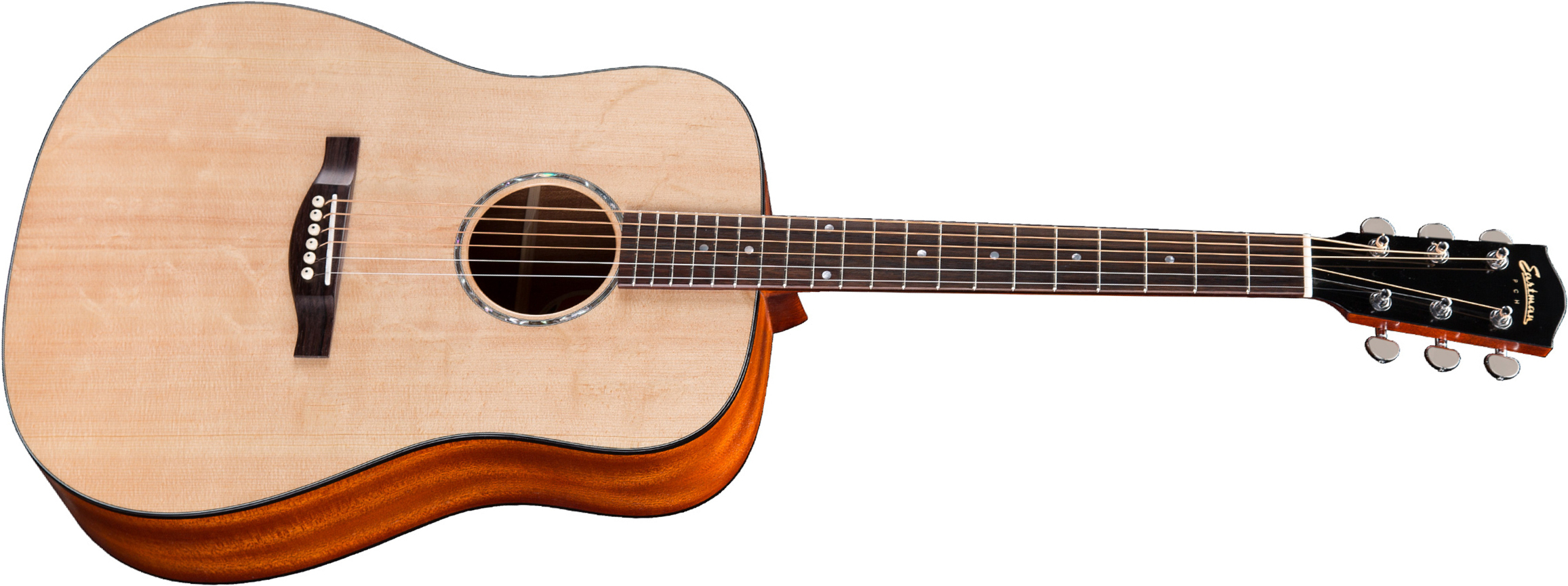 Eastman Pch1-d Dreadnought Epicea Sapele Rw +housse - Natural Satin - Westerngitaar & electro - Main picture