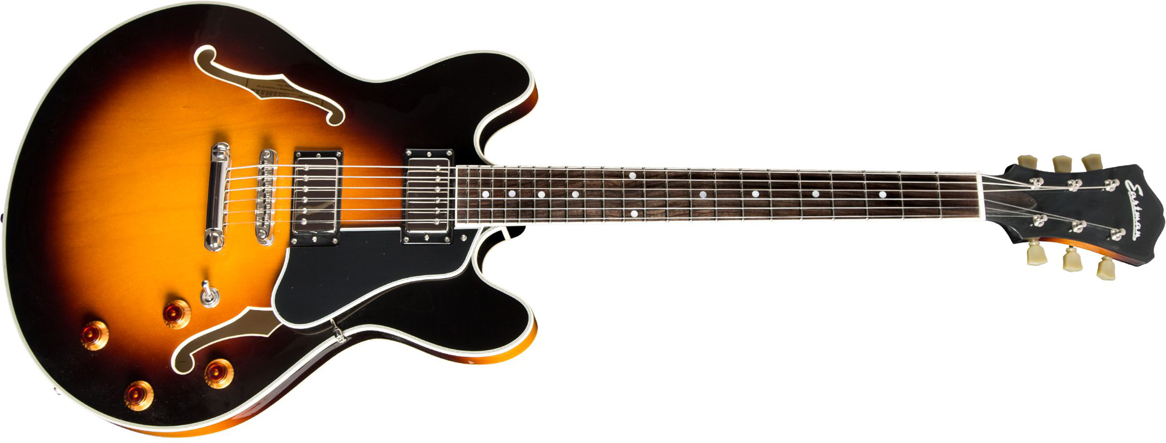 Eastman T386 Thinline Laminate Tout Erable Ht Eb - Sunburst - Semi hollow elektriche gitaar - Main picture
