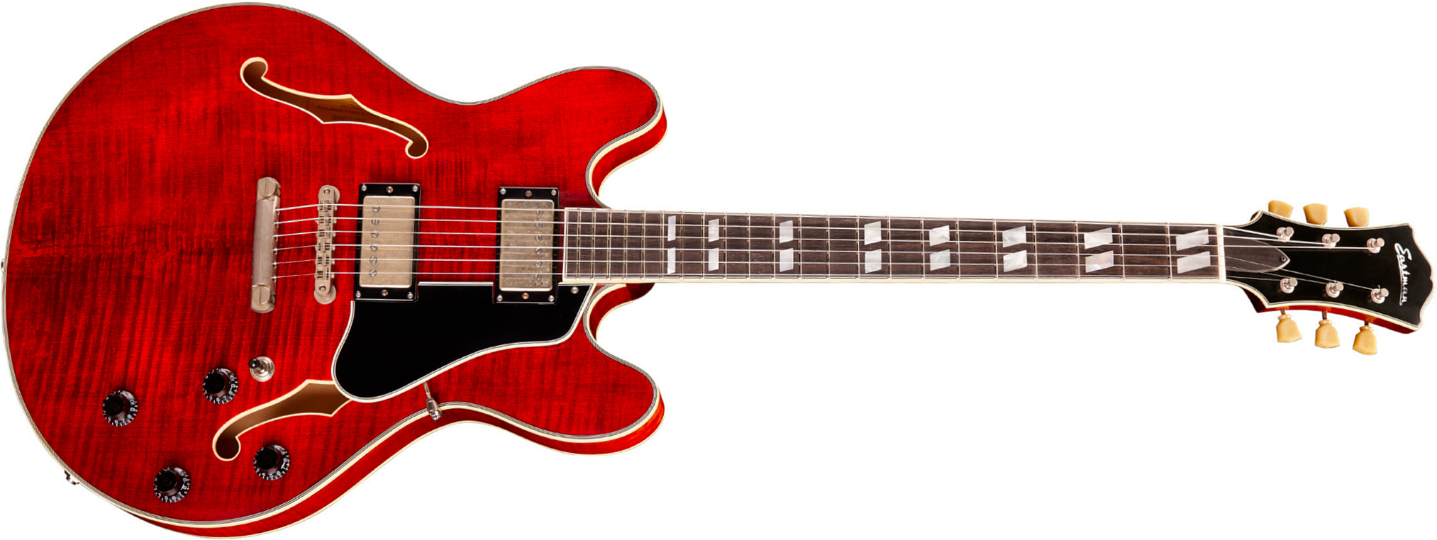 Eastman T59/tv Thinline 2h Seymour Duncan Ht Eb - Truetone Vintage Gloss Classic - Single cut gitaar - Main picture