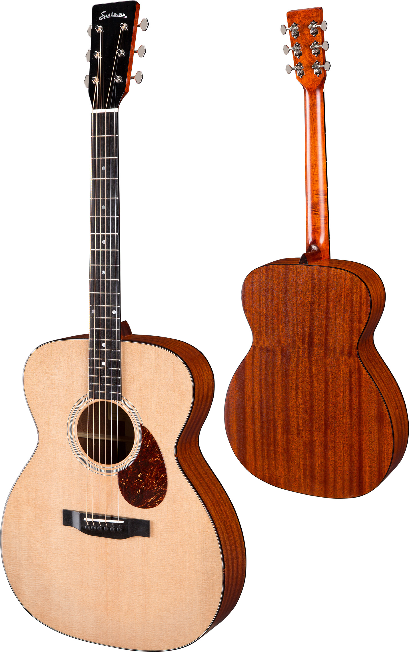 Eastman E1om Traditional Epicea Sapele Eb - Natural Satin - Westerngitaar & electro - Variation 1