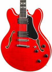Semi hollow elektriche gitaar Eastman T486 Thinline Laminate - Red