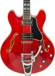 Semi hollow elektriche gitaar Eastman T486B Thinline Laminate - Red