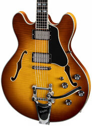 Semi hollow elektriche gitaar Eastman T486B Thinline Laminate - Goldburst