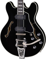 Semi hollow elektriche gitaar Eastman Thinline T64/TV Ltd - Truetone Vintage Gloss Black