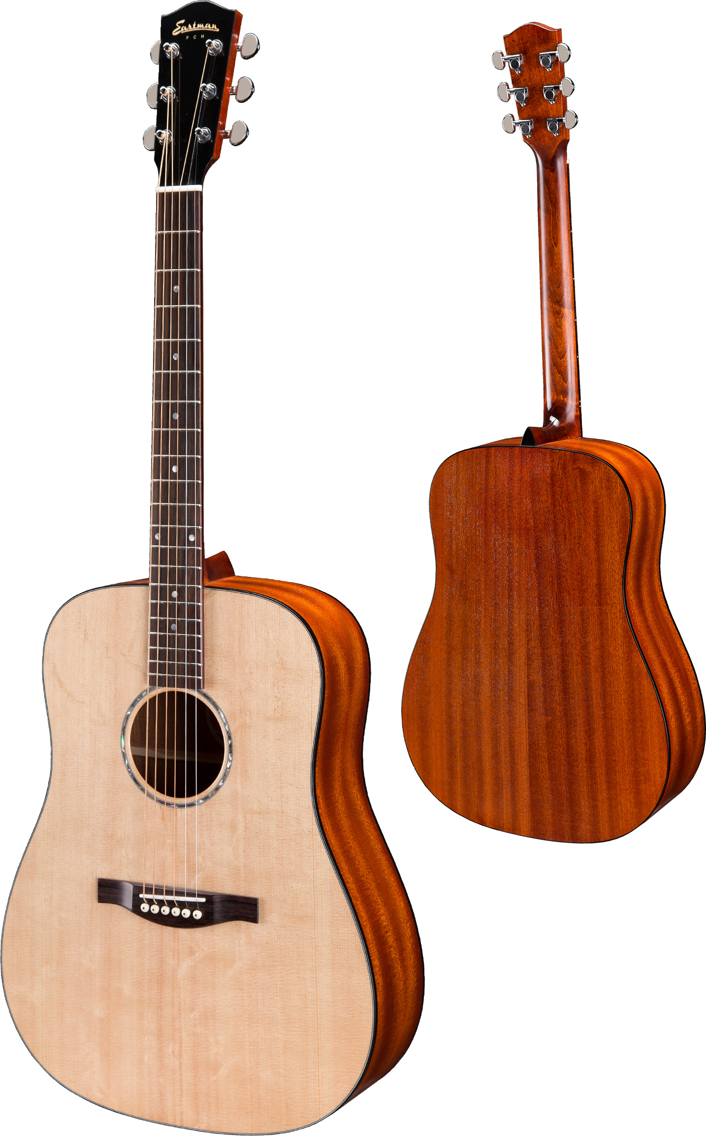 Eastman Pch1-d Dreadnought Epicea Sapele Rw +housse - Natural Satin - Westerngitaar & electro - Variation 1