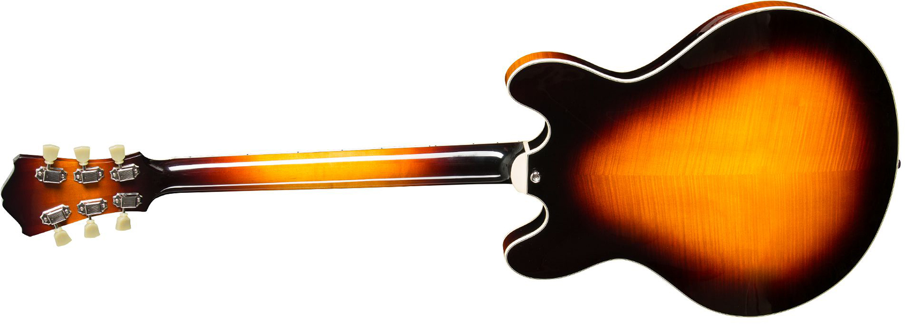 Eastman T486 Thinline Laminate Tout Erable Hh Seymour Duncan Ht Eb - Sunburst - Semi hollow elektriche gitaar - Variation 1