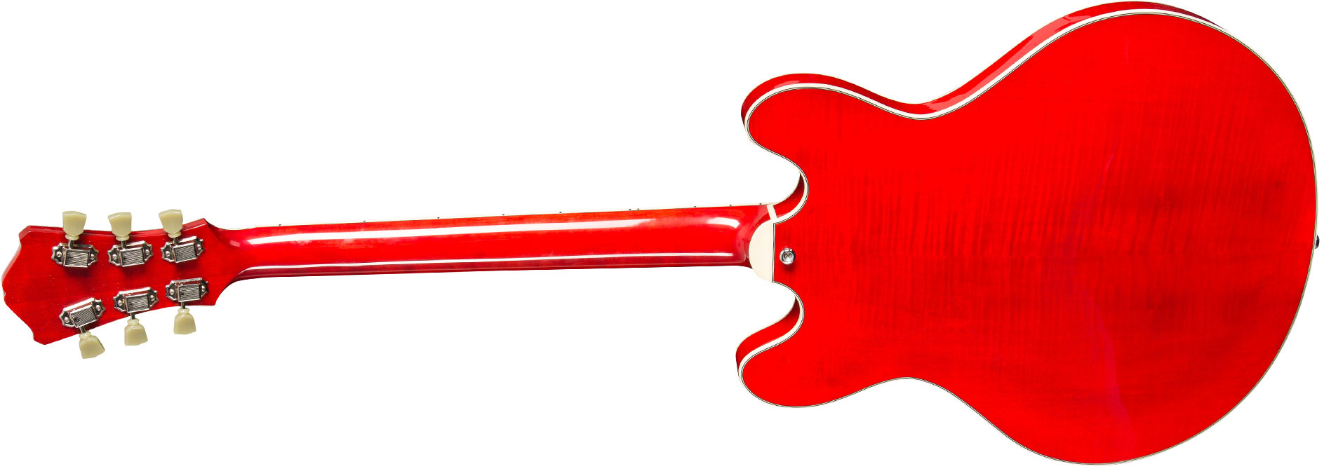 Eastman T486 Thinline Laminate Tout Erable Hh Seymour Duncan Ht Eb - Red - Semi hollow elektriche gitaar - Variation 1