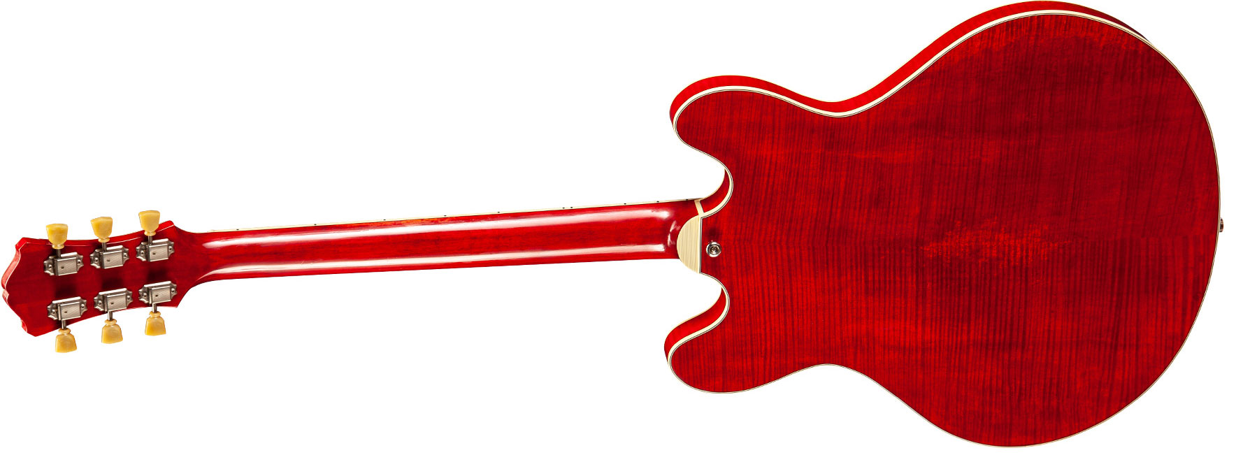 Eastman T59v Thinline Laminate Hh Lollar Ht Eb - Red - Semi hollow elektriche gitaar - Variation 1