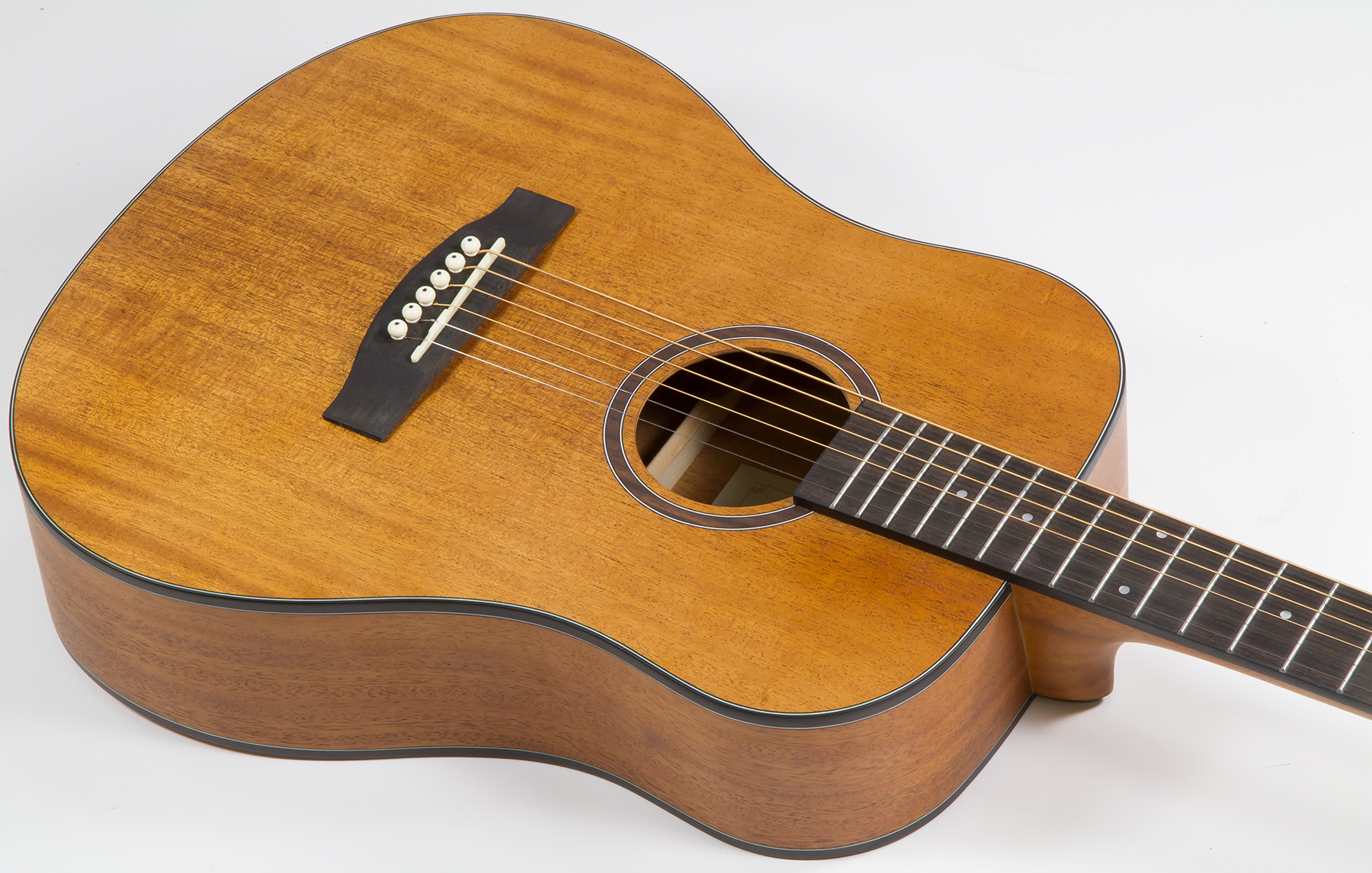 Eastone Bg100-nat Mini Dreadnought Tout Acajou - Natural Satin - Western reisgitaar - Variation 2