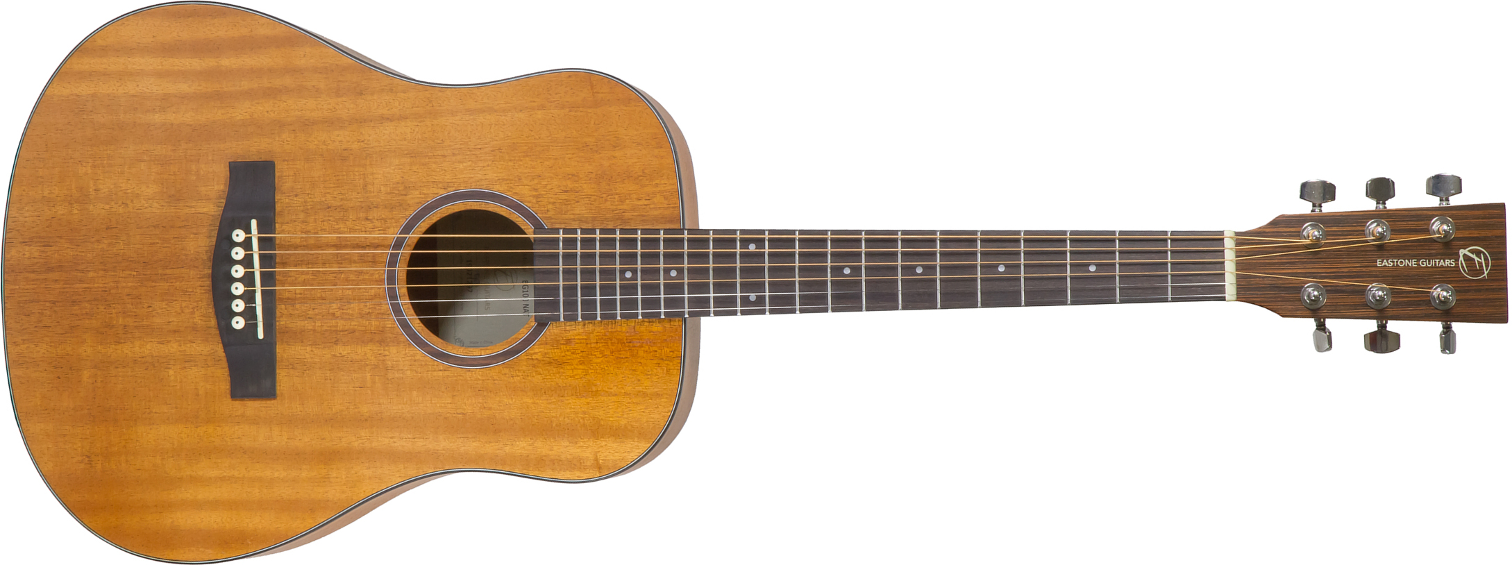 Eastone Bg100-nat Mini Dreadnought Tout Acajou - Natural Satin - Western reisgitaar - Main picture