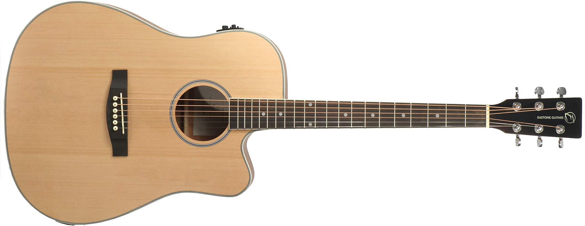 Eastone Dr100ce-nat Dreadnought Cw Epicea Okuman - Natural - Elektro-akoestische gitaar - Main picture