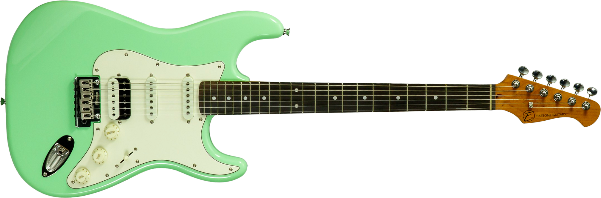 Eastone St150r-lg-rw Hss Trem Rw - Light Green - Elektrische gitaar in Strat vorm - Main picture