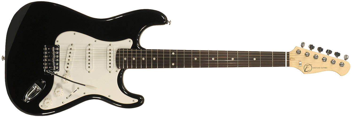 Eastone Str70-blk 3s Pur - Black - Elektrische gitaar in Str-vorm - Main picture